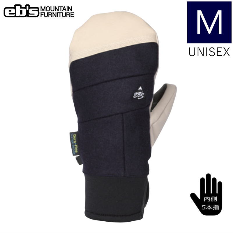 ●23-24 eb's ST-DAMONDE MITT カラー:MELTON NAVY Mサイズ エビス エスティダモンデミット スキー スノーボード メンズ 内側五本指 手袋 防寒 防水日本正規品