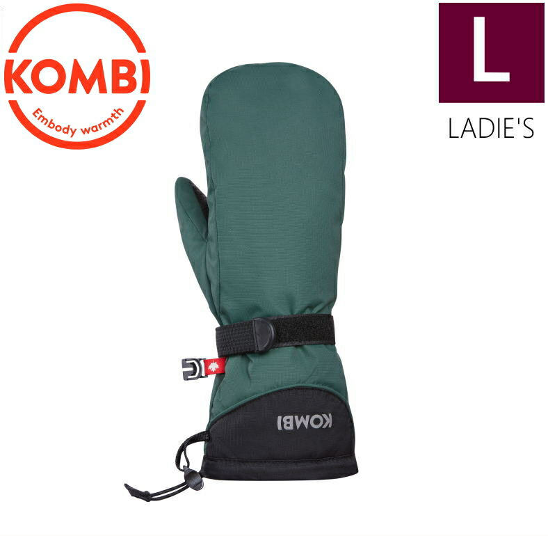 ●23-24 KOMBI THE EVERYDAY Women Mitt カラー:TROPIC GREEN レディースLサイズ コンビ エブリデイミトン スキー スノーボード レディース 手袋 防寒 防水日本正規品