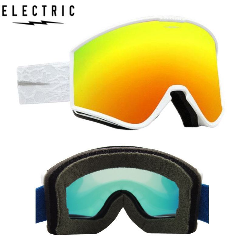 ELECTRIC KLEVELAND 顼:MATTE WHITE NURON :GREY RED CHROME JP LENS...