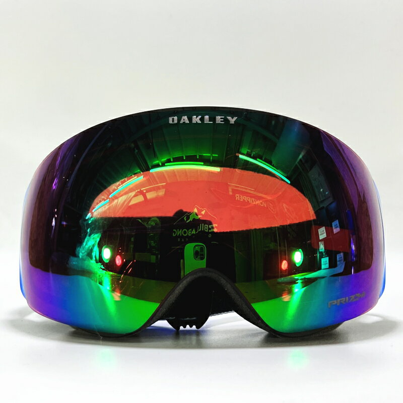 21-22 OAKLEY FLIGHT DECK M カラー:MIK SHIF SIG ABSTRACT BLUE レンズ:PRIZM JADE IRIDIUM オークリー ゴーグル フライトデッキ 球面レンズ ハイコントラストレンズ 型落ち 日本正規品