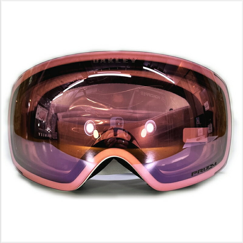 21-22 OAKLEY FLIGHT DECK M カラー:FACTORY PILOT WHITE レンズ:PRIZM HI PINK IRIDIUM オークリー ゴーグル フライトデッキ 球面レンズ ハイコントラストレンズ 型落ち 日本正規品