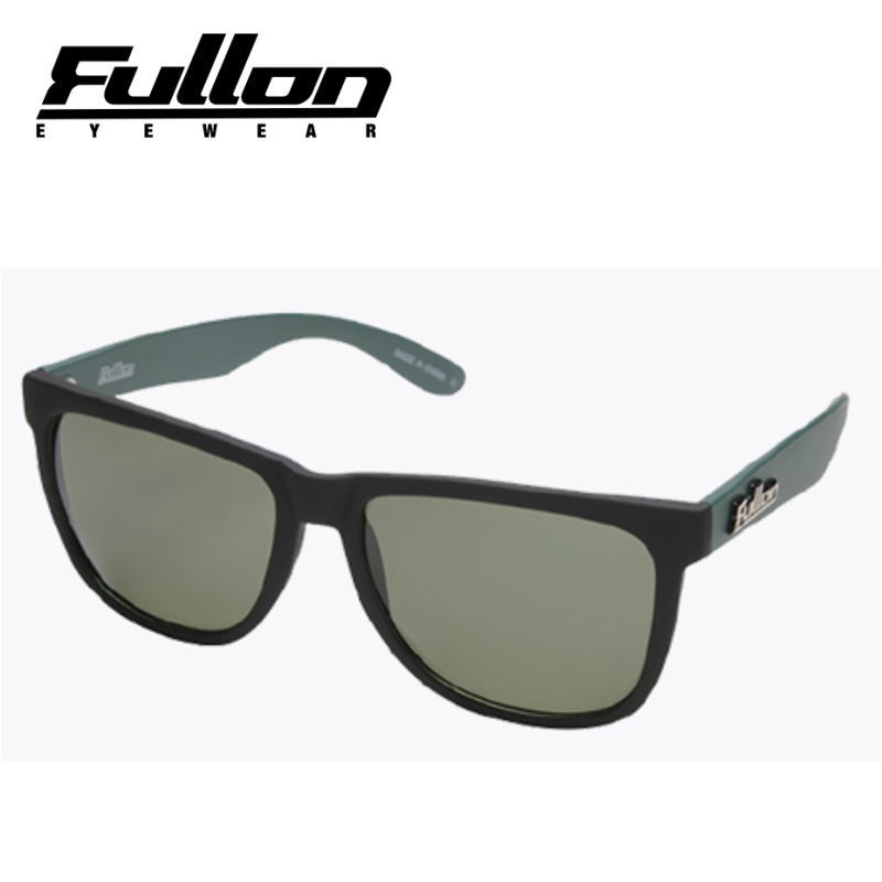 【即納】 ■[偏光]FULLON FBL043-30 Flame:MATTE BLACK MATTE DARK GREEN Lens:SMOKE MIRROR サングラス..