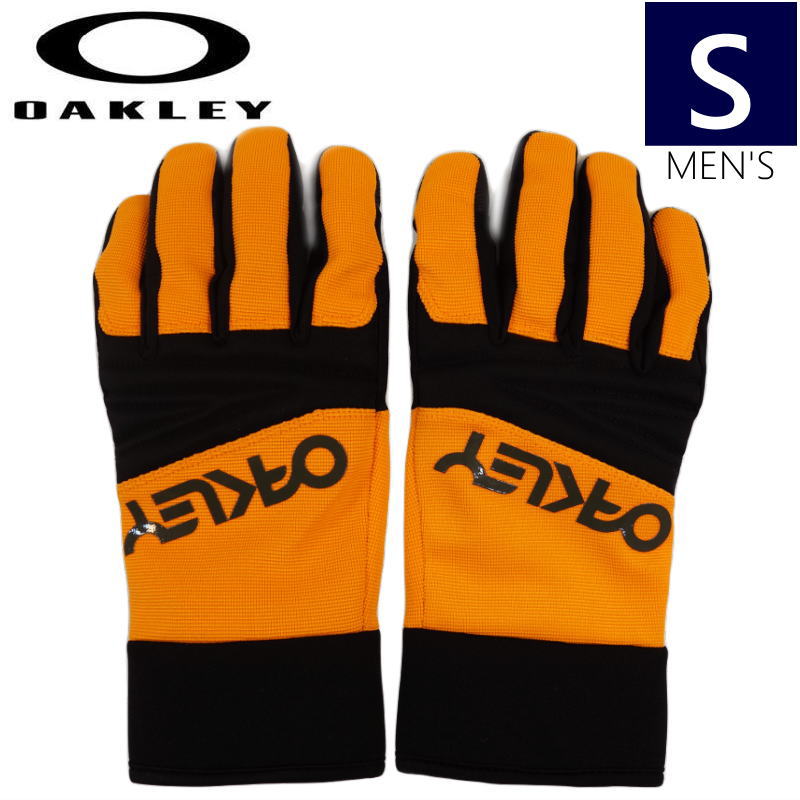 【即納】 ◆ 20-21 OAKLEY FACTORY PARK GLOVE カラー:BOLD ORANGE Sサイズ オークリー ファクトリー パーク グローブ スキー スノーボード 五本指グローブ メンズ 薄手 手袋 日本正規品