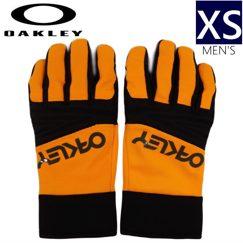 【即納】 ◆ 20-21 OAKLEY FACTORY PARK GLOVE カラー:BOLD ORANGE XSサイズ オークリー ファクトリー パーク グローブ スキー スノーボード 五本指グローブ メンズ 薄手 手袋 日本正規品