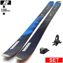 K2 MINDBENDER 106C+ATTACK 11LYT ケーツー 25モデル スキー板セット セミファットスキー フリースキー