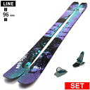 LINE VISION 96+SQUIRE 11 ライン 25モデル スキー板セット セミファットスキー フリースキー