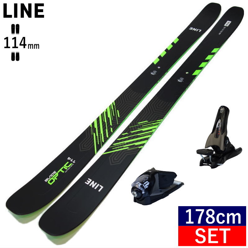 楽天Snowboard＆Ski オフワン国道16号[178cm/114mm幅]22-23 LINE BLADE OPTIC 114+SPX 12 gw ライン ブレイドオプティック フリースキー＋ビンディングセット オールラウンド カービング ノーズテールロッカー 日本正規品