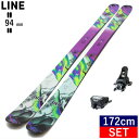 ライン LINE PANDORA 94+ATTACK 14 GW スキー+ビンディングセット パンドラ オールラウンド カービング 日本正規品 23-24 [1...