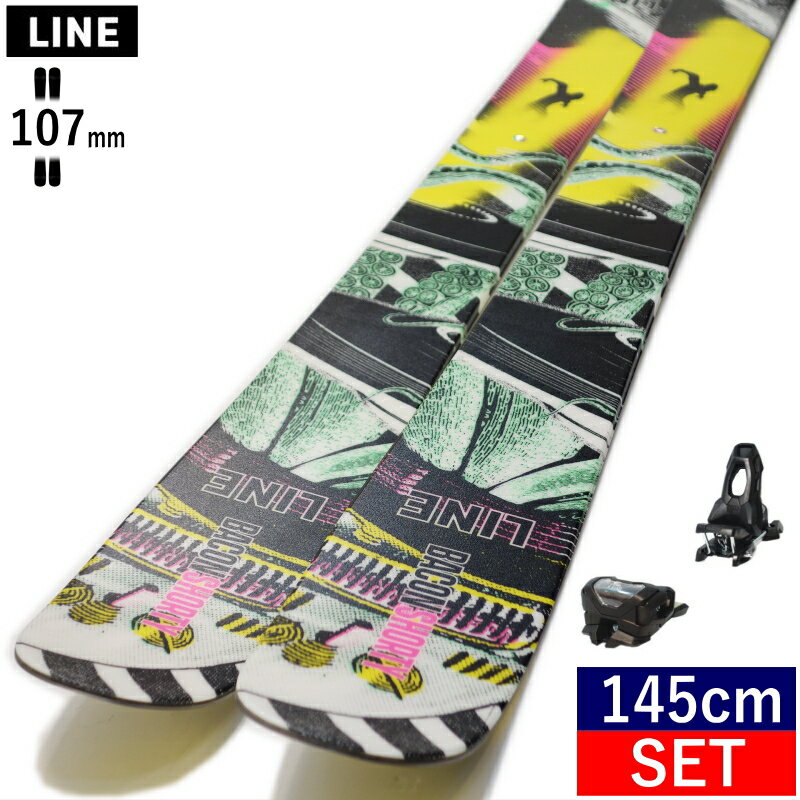 楽天Snowboard＆Ski オフワン国道16号【早期予約商品】LINE Ski BACON SHORTY+ATTACK 11 GW[145cm/センター幅107mm幅] ライン ベーコンショーティー 25モデル スキー板ビンディングセット ツインチップスキー フリースキー フリースタイルスキー