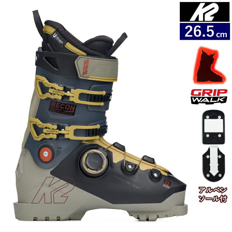 【早期予約商品】[26.5cm足幅97-100mm幅]25-26 K2 RECON 110 BOA ケーツー リコン メンズ スキーブーツ 2ピースブーツ 足幅ミディアム 日本正規品