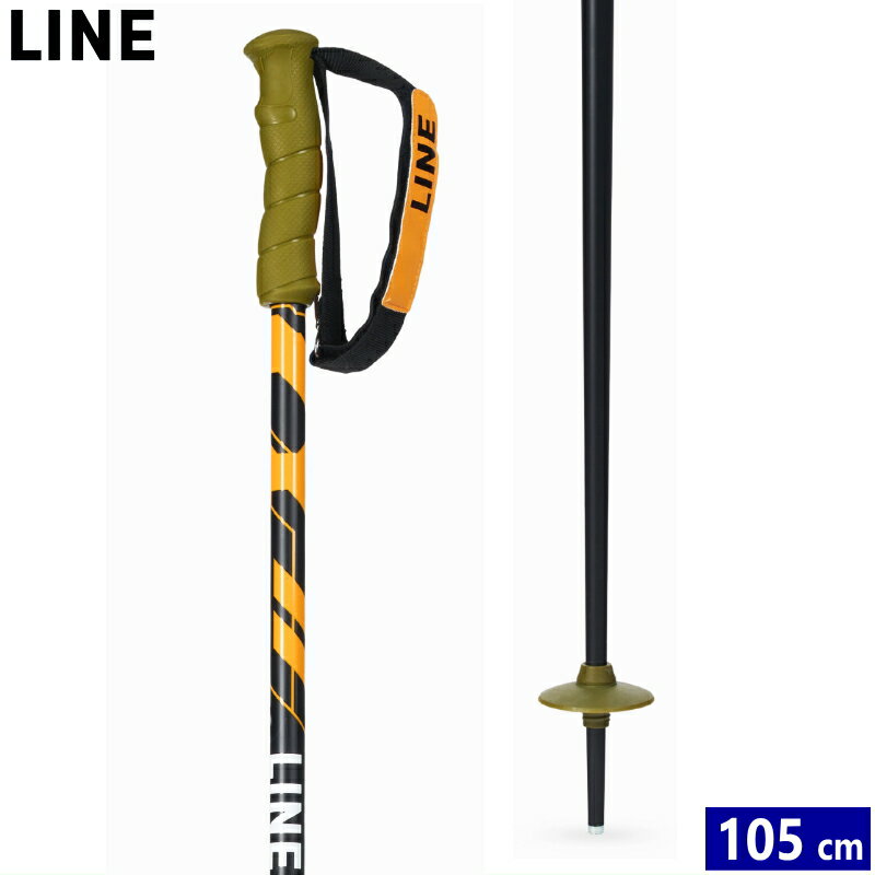 スキーポール 24 LINE GRIP STICK カラー:BLACK ORANG