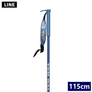 [115cm]LINE WALLISCH STICK ORANGE ライン ウォリッシュスティック スキー ポール ストック 型落ち 日本正規品