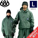 【アウトレット】◎ 686 DOJO SHELL JKT カラー:FOREST GREEN DENIM Lサイズ シックスエイトシックス ジャケット JACKET メンズ スノーボード スキー スノボウェア オーバーサイズ 24-25 日本正規品(4)