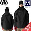 【アウトレット】◎ 686 FOUNDATION INSULATED JKT カラー:BLACK Mサイズ シックスエイトシックス ジャケット JACKET メンズ スノーボード スキー スノボウェア シンプルスタイル 24-25 日本正規品