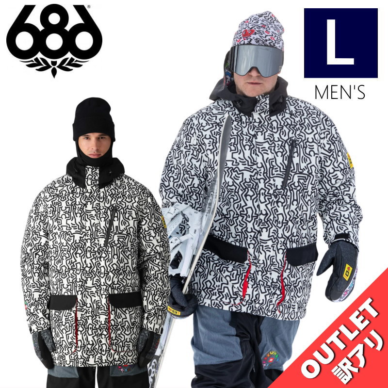 【アウトレット】◎ 686 SPECTRA KEITH HARING JKT カラー:KEITH HARING WHITE COLORBLOCK Lサイズ シッ...