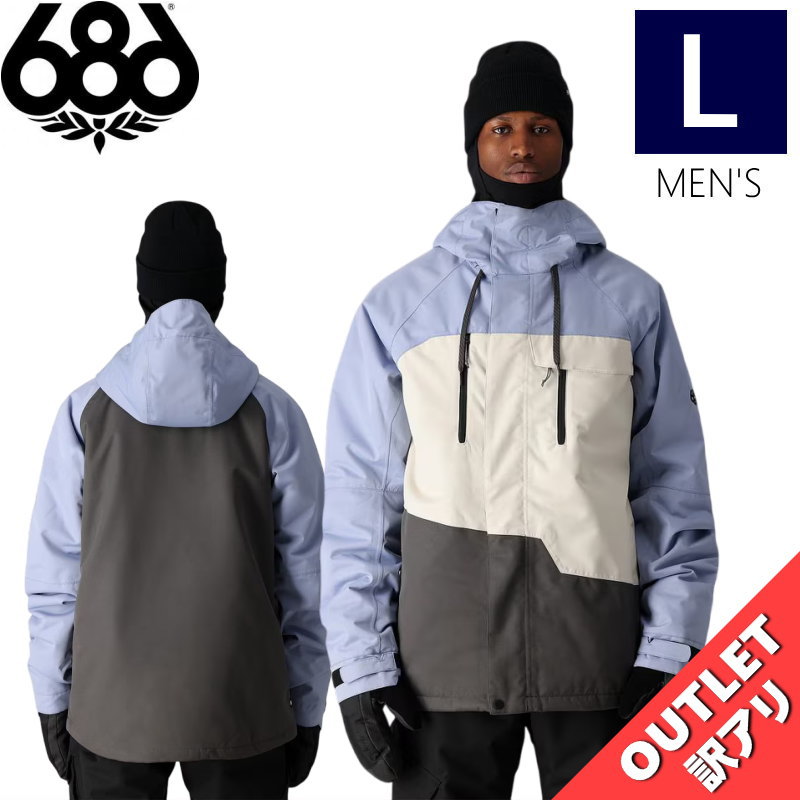 ▲ラスト1点 【アウトレット】◎ 686 GEO INSULATED JKT カラー:PURPLE IMPRESSION COLORBLOCK Lサイズ シック...