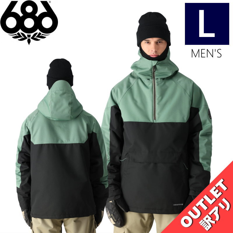 ▲ラスト1点 【アウトレット】◎ 686 RENEWAL INSULATED ANORAK JKT カラー:CYPRESS BLACK COLORBLOCK L...
