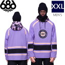 ● 686 WATERPROOF SLAPSHOT HOODY カラー:VIOLET COLORBLOCK XXLサイズ シックスエイトシックス ロクハチロク ウォータープルーフ スラップショット 撥水フーディー ジャケット JACKET メンズ スノーボード スキー 23-24 日本正規品