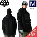 【アウトレット】◎ 686 WATERPROOF HOODY カラー:BLACK Mサイズ シックスエイトシックス ジャケット JACKET メンズ スノーボード スキー スノボウェア オーバーサイズ 24-25 日本正規品(4)