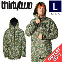 【アウトレット】23-24 THIRTYTWO TM JKT カラー:ARMY Lサイズ サーティツー ジャケット JACKET メンズ スノーボード スキー ...