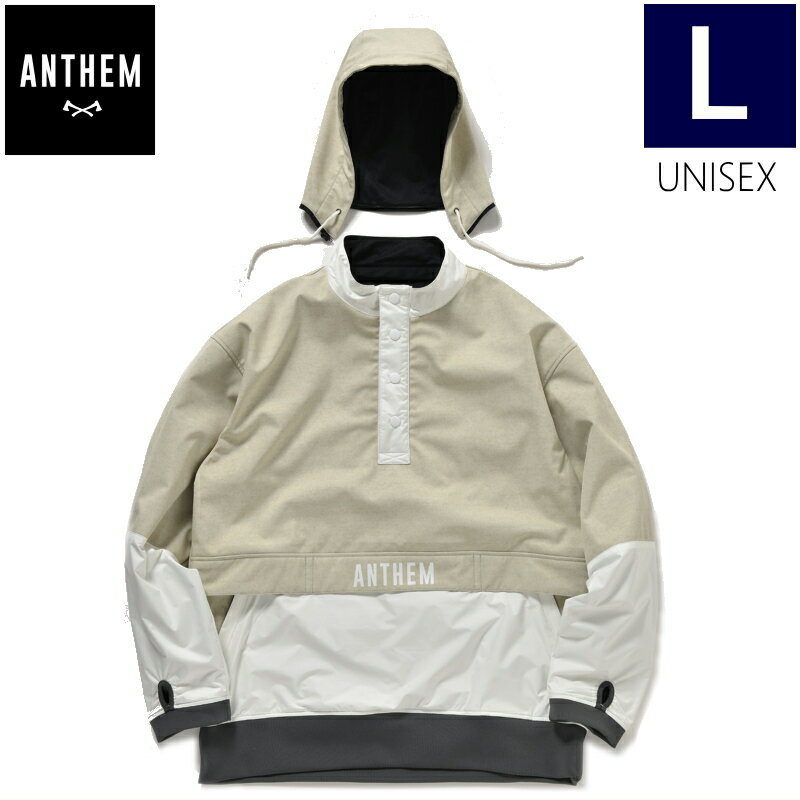  ANTHEM PILGRIM ANORAK JACKET HEATHER BEIGExWHITE L 󥻥 ԥ륰 Υå AN2203 㥱å JKT  ǥ ˥å Ρܡ  ݡMIX 22-23 