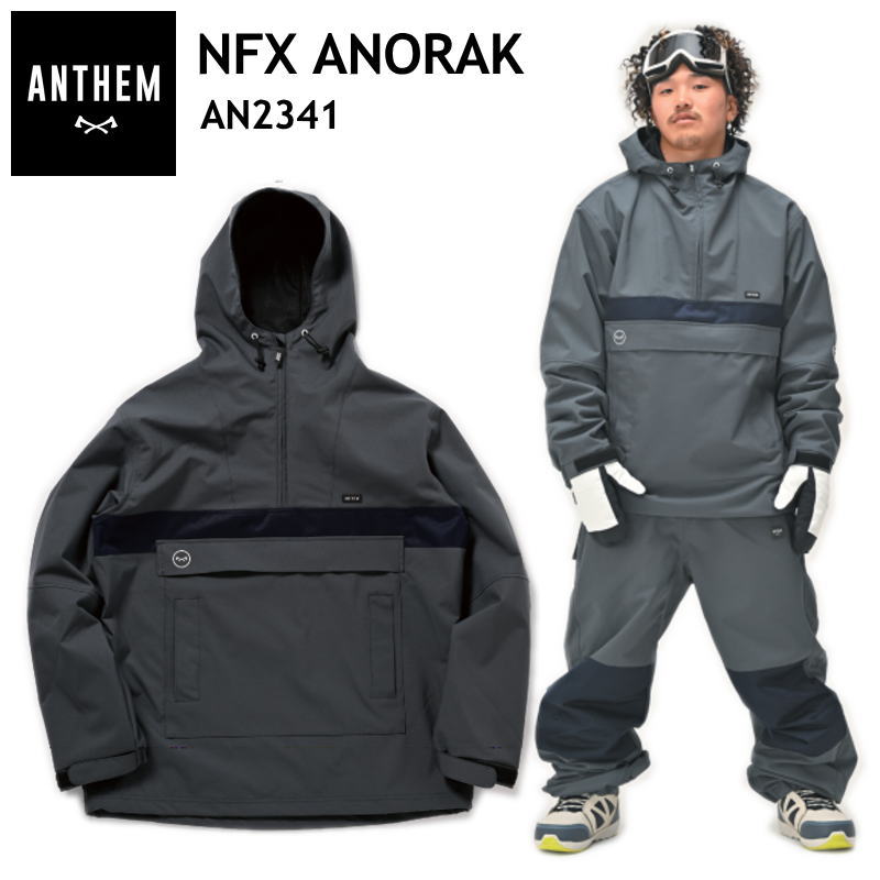  ANTHEM NFX ANORAK JACKET STEEL GRAY AN2341 󥻥 Υܥ ݡMIX 饤ȥ...