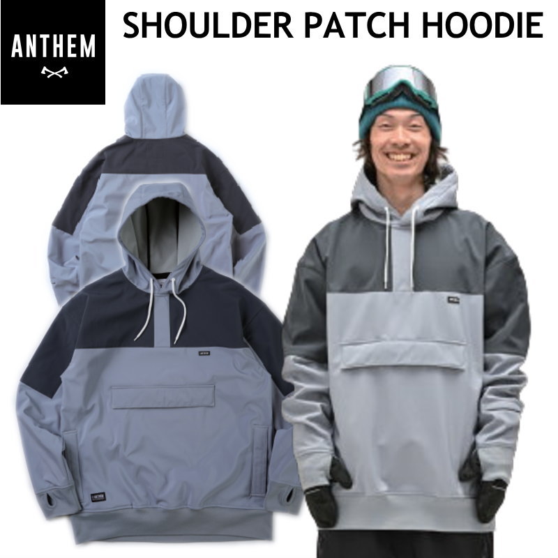  24-25 ANTHEM SHOULDER PATCH HOODIE 顼:BLUE GRAY AN2405 󥻥 Ρܡ ...