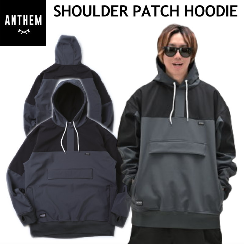  24-25 ANTHEM SHOULDER PATCH HOODIE 顼:STEEL GRAY AN2405 󥻥 Ρܡ...
