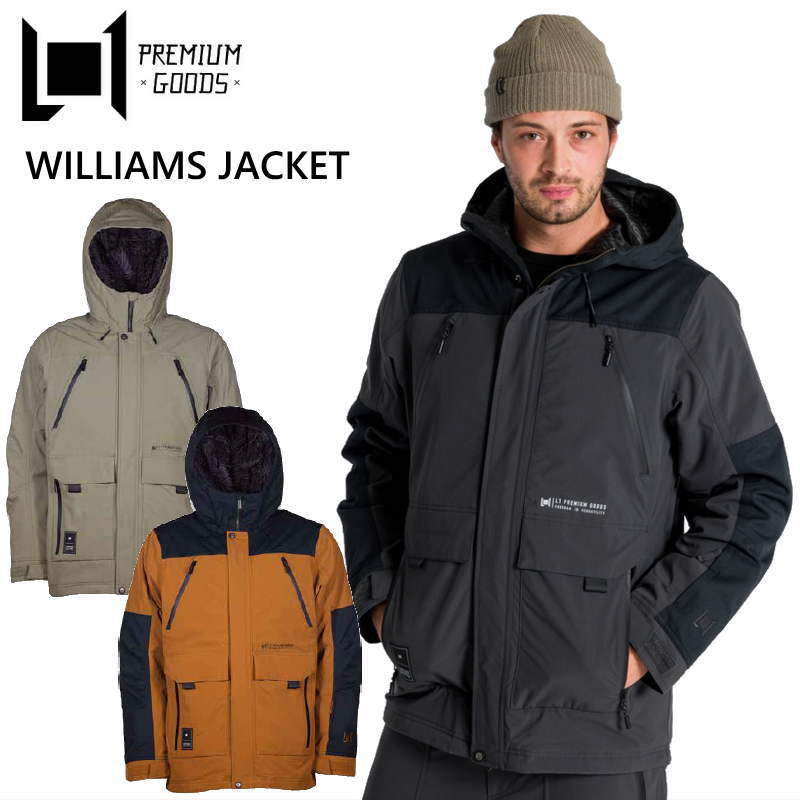 【即納】 ○ 22-23 L1 WILLIAMS JACKET エルワン スノーボードウェア ウィリアムズジャケット メンズ JKT 2023 日本正規品