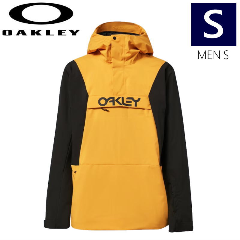 ● OAKLEY TNP TBT INSULATED ANORAK JKT カラー:AMBER YELLOW BLACKOUT Sサイズ オークリー アノラック ジャケット JACKET メンズ スノーボード スキー 型落ち 日本正規品