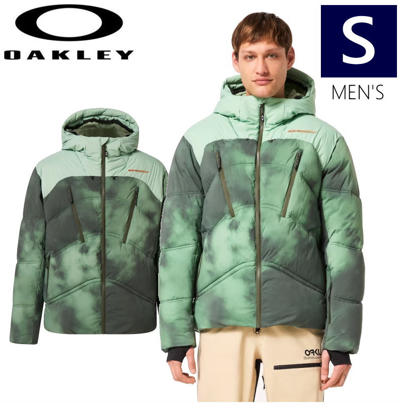 ● OAKLEY TC RYKKINN JKT カラー:GREEN CLOUDS PRINT Sサイズ オークリー リュッキン ジャケット JACKET メンズ スノーボード スキー 型落ち 日本正規品