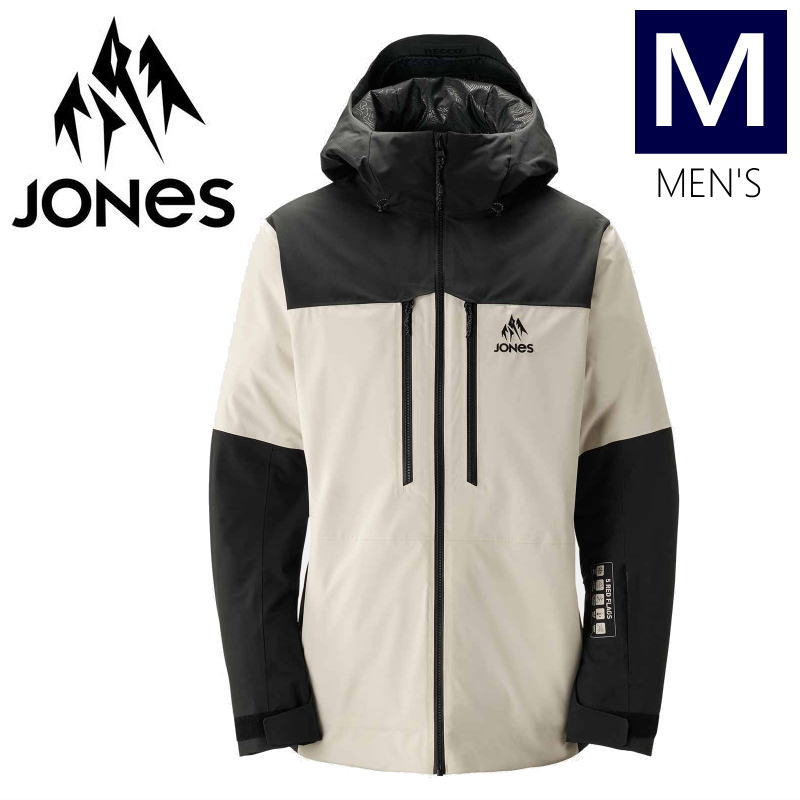 ● JONES MS MTN SURF RECYCLED JKT カラー:MINERAL GRY STEALTH BLK Mサイズ ジョーンズ マウンテンサーフ リサイクル ジャケット JACKET メンズ スノーボード スキー 日本正規品