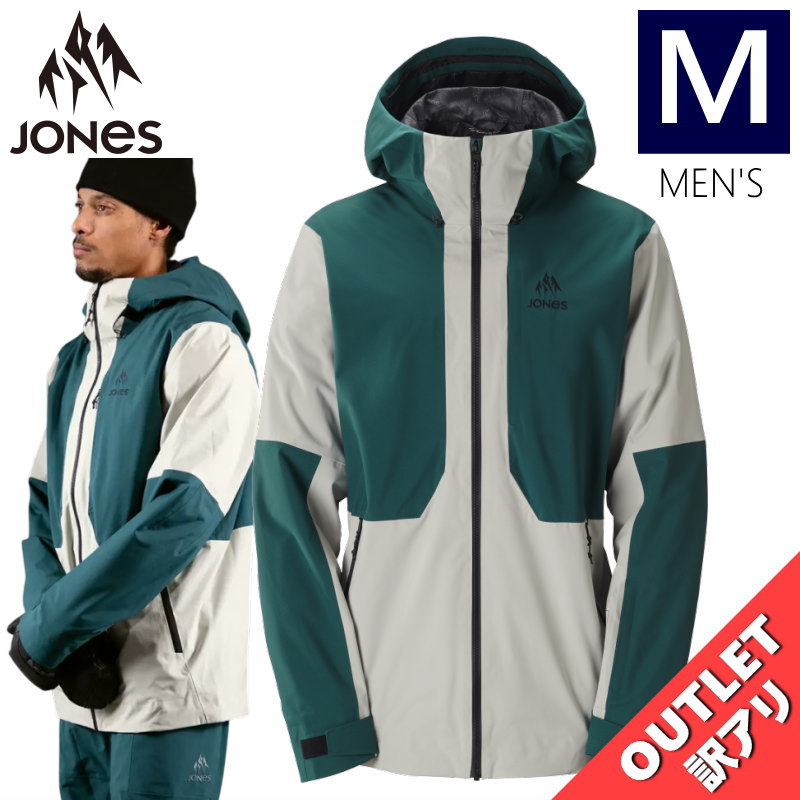 ▲ラスト1点 【アウトレット】◎ JONES MTN SURF RECYCLE SHELL JKT カラー:SMOKE GRAY PACIFIC TEAL Mサ...