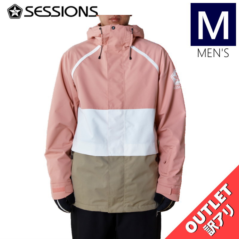 ▲ラスト1点 【アウトレット】23-24 SESSIONS RECON SHELL JKT カラー:PINK Mサイズ セッションズ ジャケット JACKET ...