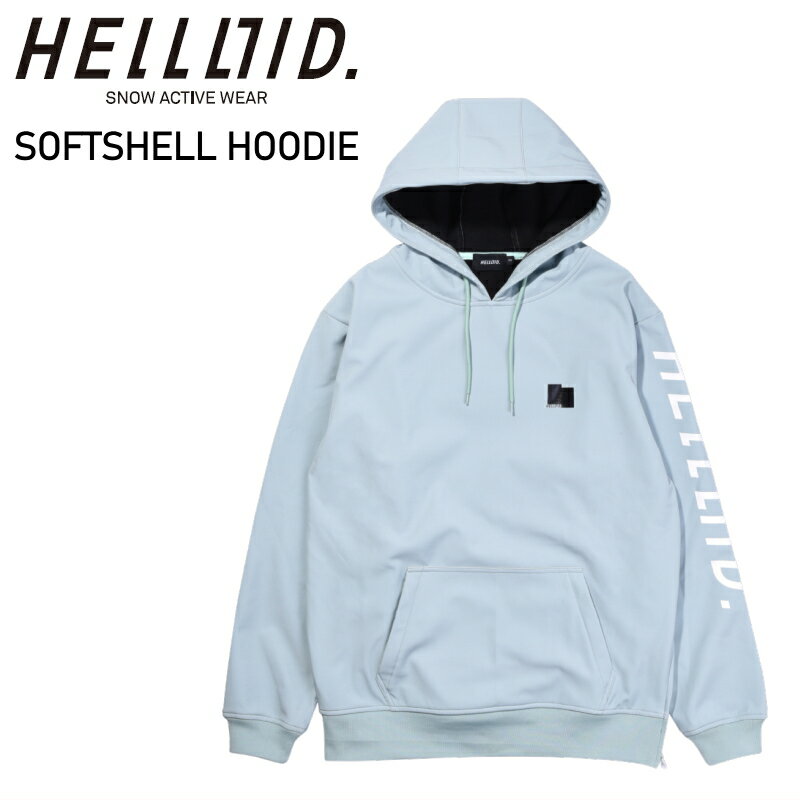 ◎ HELLOID SOFTSHELL HOODIE SAGE ヘルロイド スノボウェア ソフトシェルフーディー 撥水パーカー 24-2..