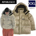 【即納】 ○ REPUBLIC DWYCK PARKA JACKET Khaki XXLサイズ リパブリック ダウン アウトドア キャンプ アウターウェア ジャケット JKT メンズ スノーボード スキー 大きいサイズ 22-23 日本正規品