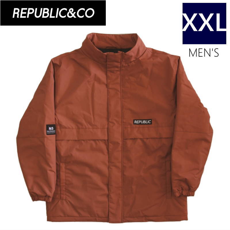 【即納】 ○ REPUBLIC HYPE SWING TOP JACKET CoralBrown XXLサイズ リパブリック ハイプスウィングトップ アウトドア アウターウェア ジャケット JKT メンズ スノーボード スキー 大きいサイズ 22-23 日本正規品