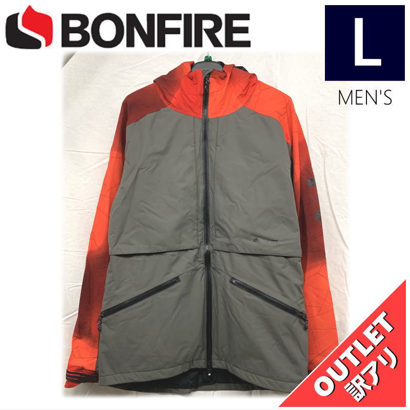 【71%OFF/OUTLET】 BONFIRE CACHE 2L STRETCH MAPPED 3IN1 JKT カラー:CHARCOAL Lサイズ メンズ ス...