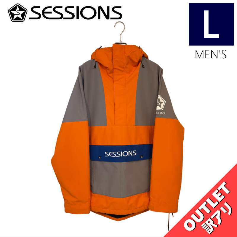 OUTLET SESSIONS CHAOS PULLOVER JKT ORANGE GREY L  Ρܡ  㥱å JACKET ȥå