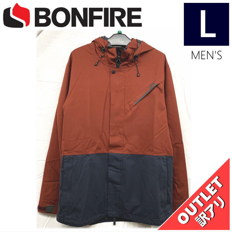 ▲ラスト1点 【68%OFF/OUTLET】 BONFIRE ETHER JKT カラー:BURGUNDY INDIGO Lサイズ メンズ スノーボード スキー...