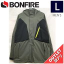 【74%OFF/OUTLET】 BONFIRE FIRMA STRETCH 3-IN-1 JKT カラー:CHARCOAL Lサイズ メンズ スノーボード スキ...