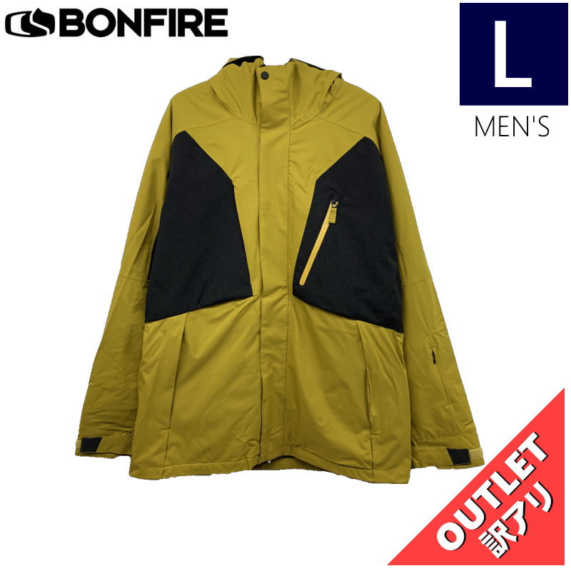 【74%OFF/OUTLET】 BONFIRE FIRMA STRETCH 3-IN-1 JKT カラー:CAMEL Lサイズ メンズ スノーボード スキー ジ...