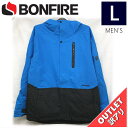 【72%OFF/OUTLET】 BONFIRE ETHER INSULATED JKT カラー:CYAN Lサイズ メンズ スノーボード スキー ジャケット J...