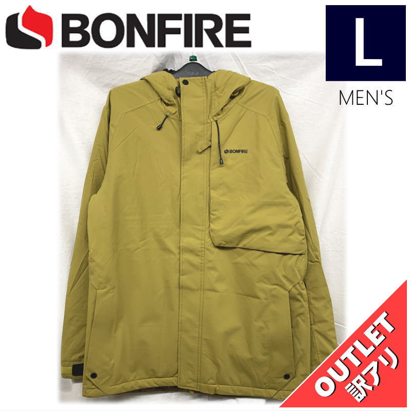 【69%OFF/OUTLET】 BONFIRE STRATA INS JKT カラー:CAMEL Lサイズ メンズ スノーボード スキー ジャケット JACKE...