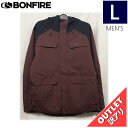 【68%OFF/OUTLET】 BONFIRE STRUCTURE JKT カラー:MAROON Lサイズ メンズ スノーボード スキー ジャケット JACKE...