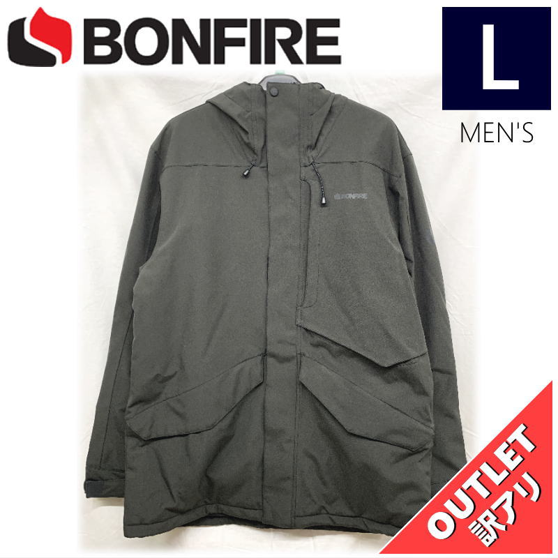 【68%OFF/OUTLET】 BONFIRE VECTOR INSULATED JKT カラー:BLACK Lサイズ メンズ スノーボード スキー ジャケット...