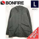 【68%OFF/OUTLET】 BONFIRE VECTOR INSULATED JKT カラー:BLACK Lサイズ メンズ スノーボード スキー ジャケット JACKET アウトレット