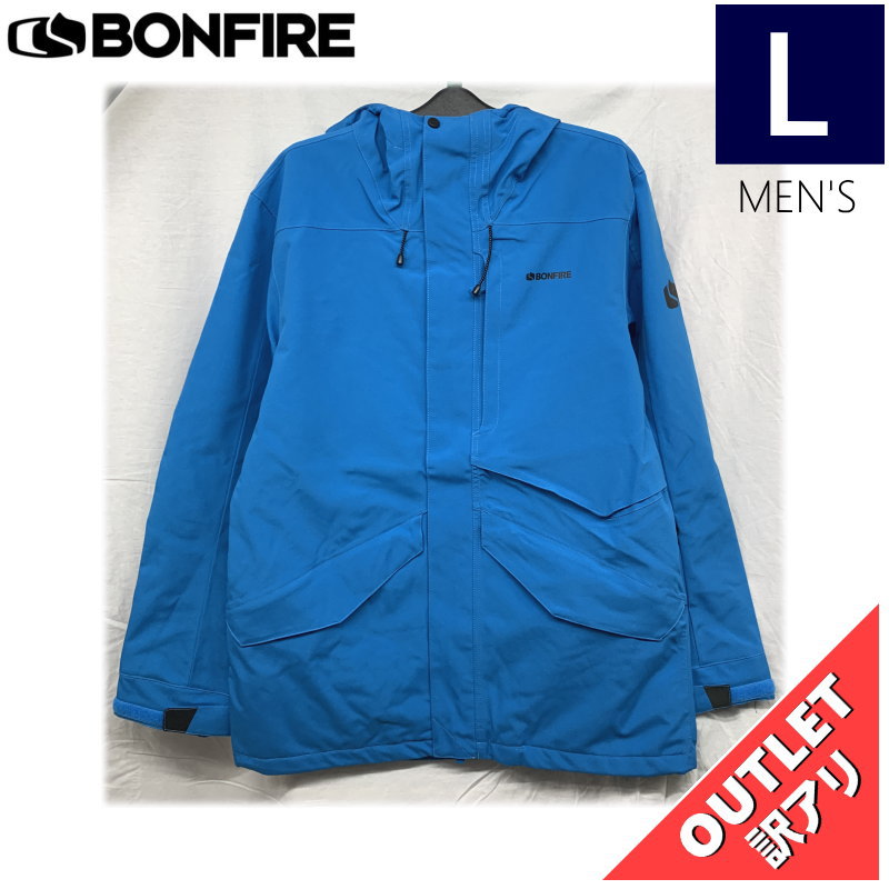 【65%OFF/OUTLET】 BONFIRE VECTOR SHELL JKT カラー:CYAN Lサイズ メンズ スノーボード スキー ジャケット JACK...