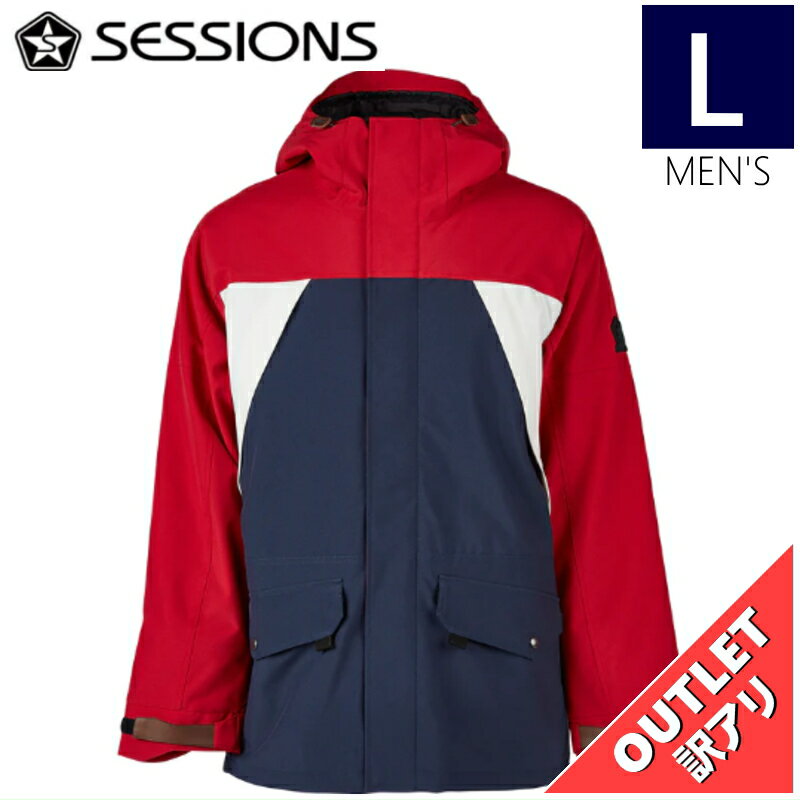 【69%OFF/OUTLET】 SESSIONS RANSACK INSULATED JKT カラー:MARRINER Lサイズ メンズ スノーボード スキー ...