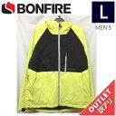 【74%OFF/OUTLET】 BONFIRE PYRE INSULATED JKT カラー:LIME Lサイズ メンズ スノーボード スキー ジャケット JA...